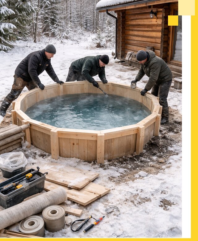 Изготовление и установка ледяных купелей под ключ в Партизанске